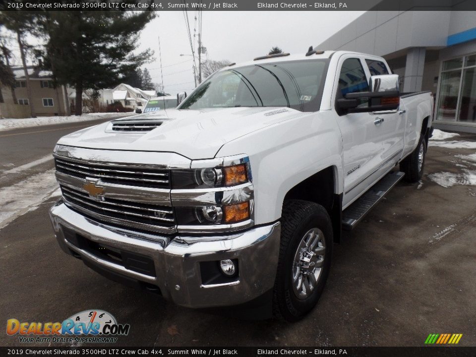 2019 Chevrolet Silverado 3500HD LTZ Crew Cab 4x4 Summit White / Jet Black Photo #4