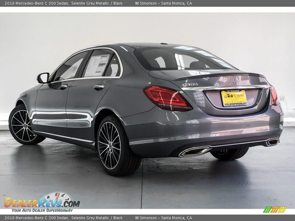 2019 Mercedes-Benz C 300 Sedan Selenite Grey Metallic / Black Photo #2