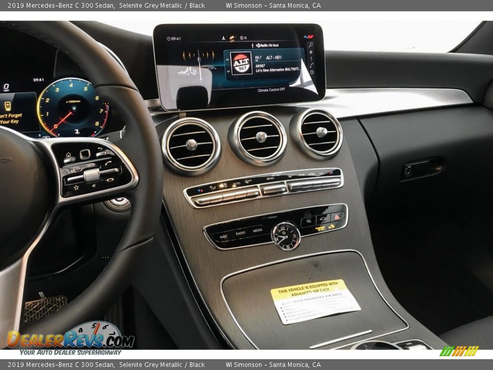 2019 Mercedes-Benz C 300 Sedan Selenite Grey Metallic / Black Photo #6