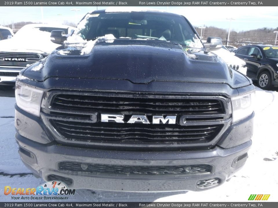 2019 Ram 1500 Laramie Crew Cab 4x4 Maximum Steel Metallic / Black Photo #8