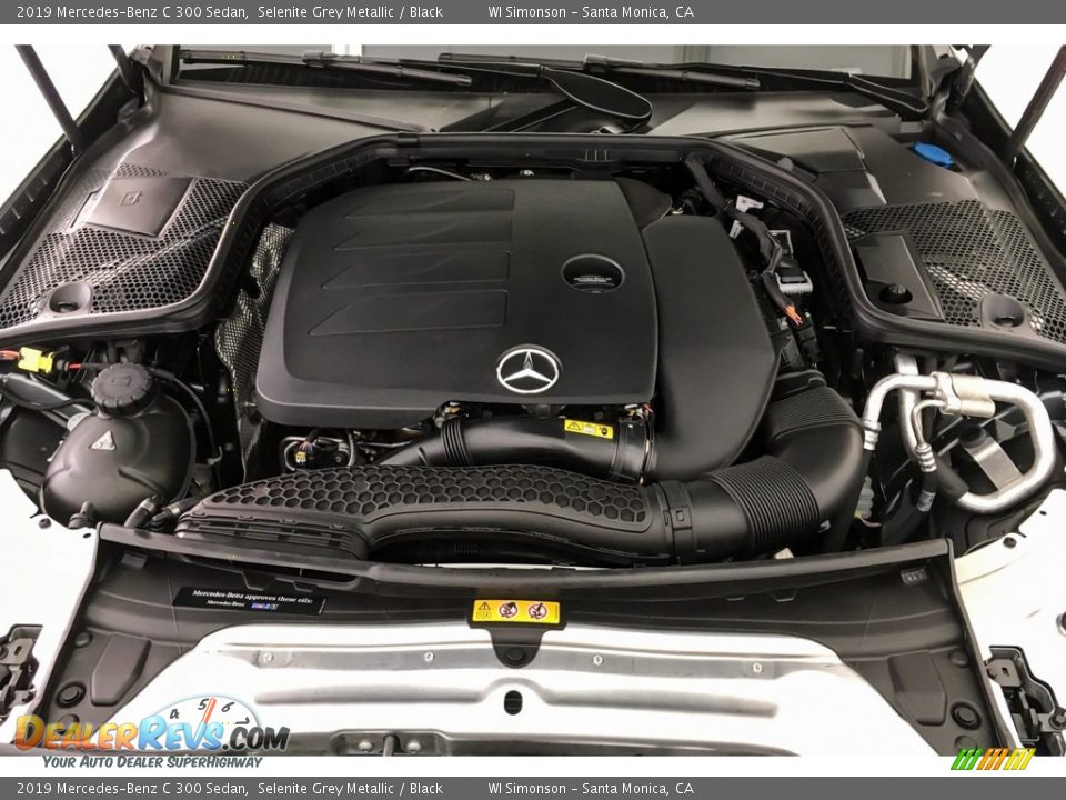 2019 Mercedes-Benz C 300 Sedan Selenite Grey Metallic / Black Photo #8