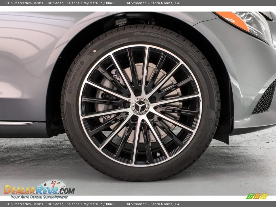 2019 Mercedes-Benz C 300 Sedan Selenite Grey Metallic / Black Photo #9