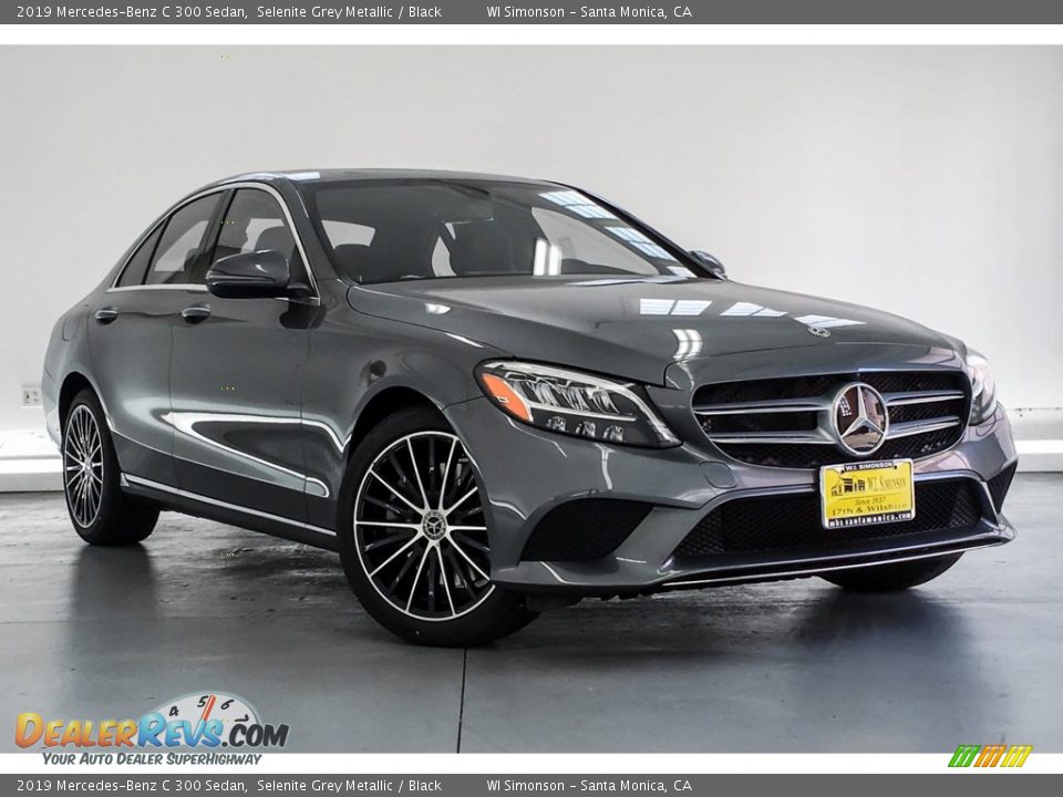 2019 Mercedes-Benz C 300 Sedan Selenite Grey Metallic / Black Photo #12