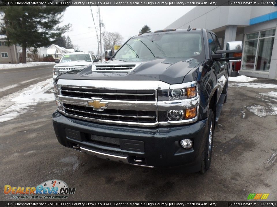 2019 Chevrolet Silverado 2500HD High Country Crew Cab 4WD Graphite Metallic / High Country Jet Black/­Medium Ash Gray Photo #5