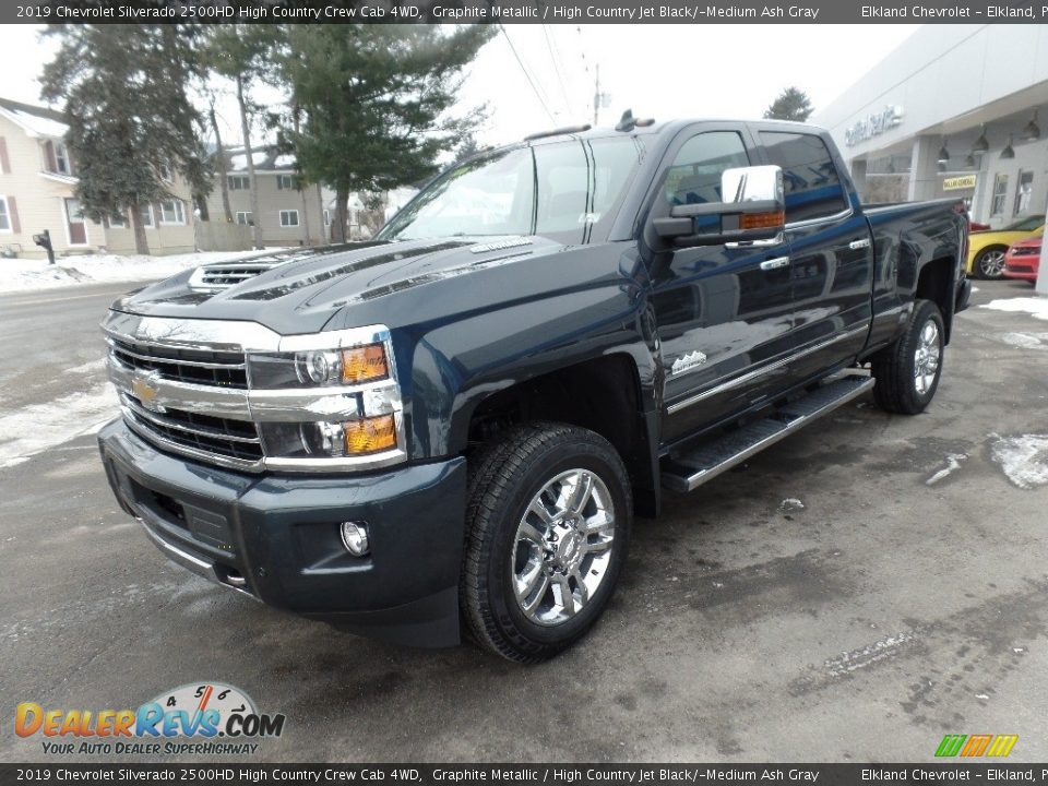 2019 Chevrolet Silverado 2500HD High Country Crew Cab 4WD Graphite Metallic / High Country Jet Black/­Medium Ash Gray Photo #6