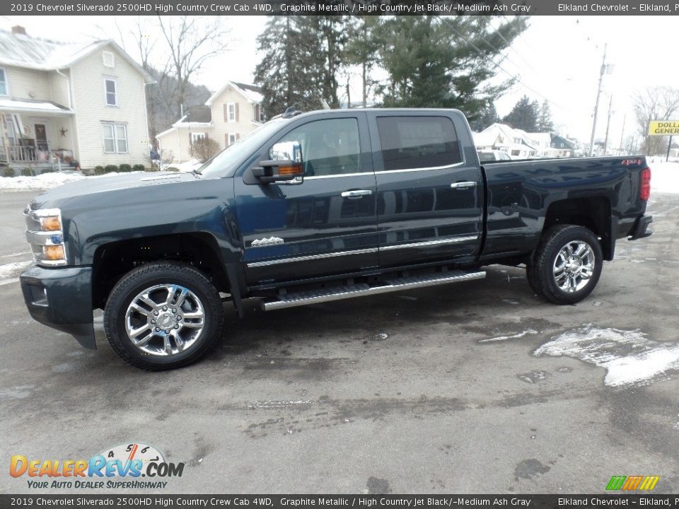 2019 Chevrolet Silverado 2500HD High Country Crew Cab 4WD Graphite Metallic / High Country Jet Black/­Medium Ash Gray Photo #7