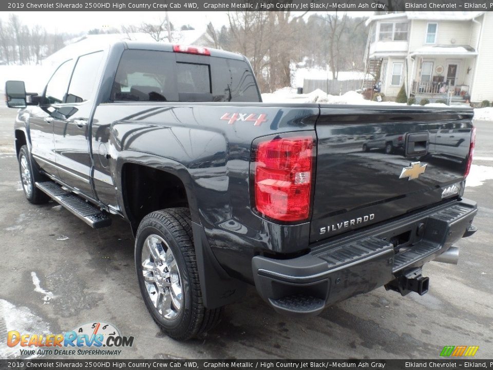 2019 Chevrolet Silverado 2500HD High Country Crew Cab 4WD Graphite Metallic / High Country Jet Black/­Medium Ash Gray Photo #9