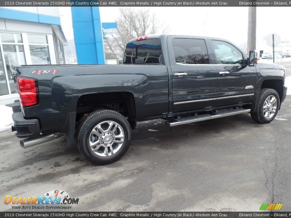 2019 Chevrolet Silverado 2500HD High Country Crew Cab 4WD Graphite Metallic / High Country Jet Black/­Medium Ash Gray Photo #12