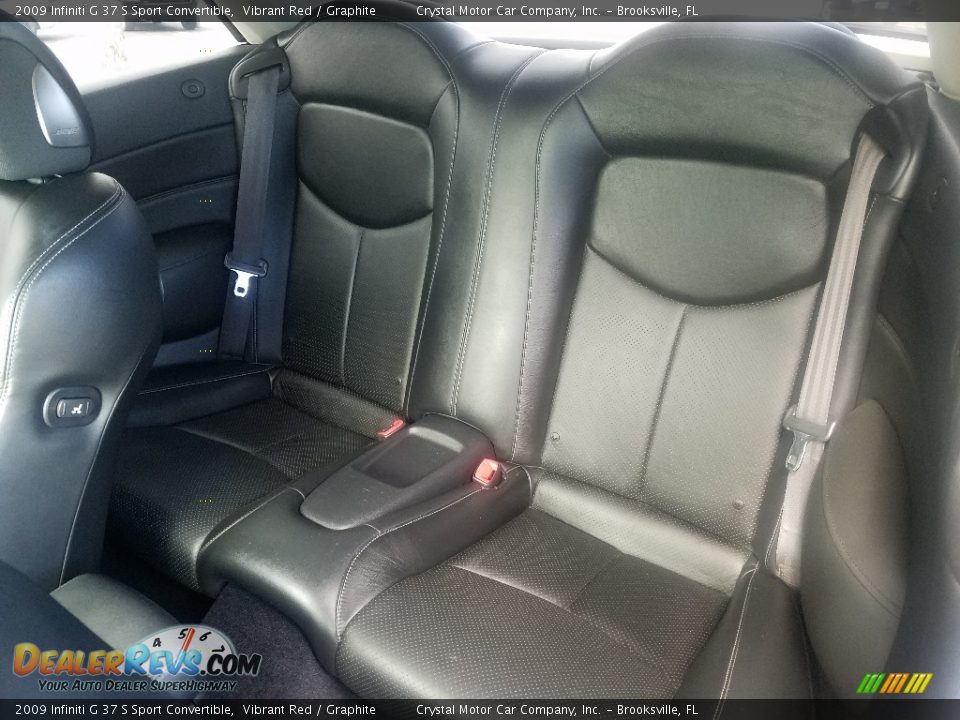 2009 Infiniti G 37 S Sport Convertible Vibrant Red / Graphite Photo #10