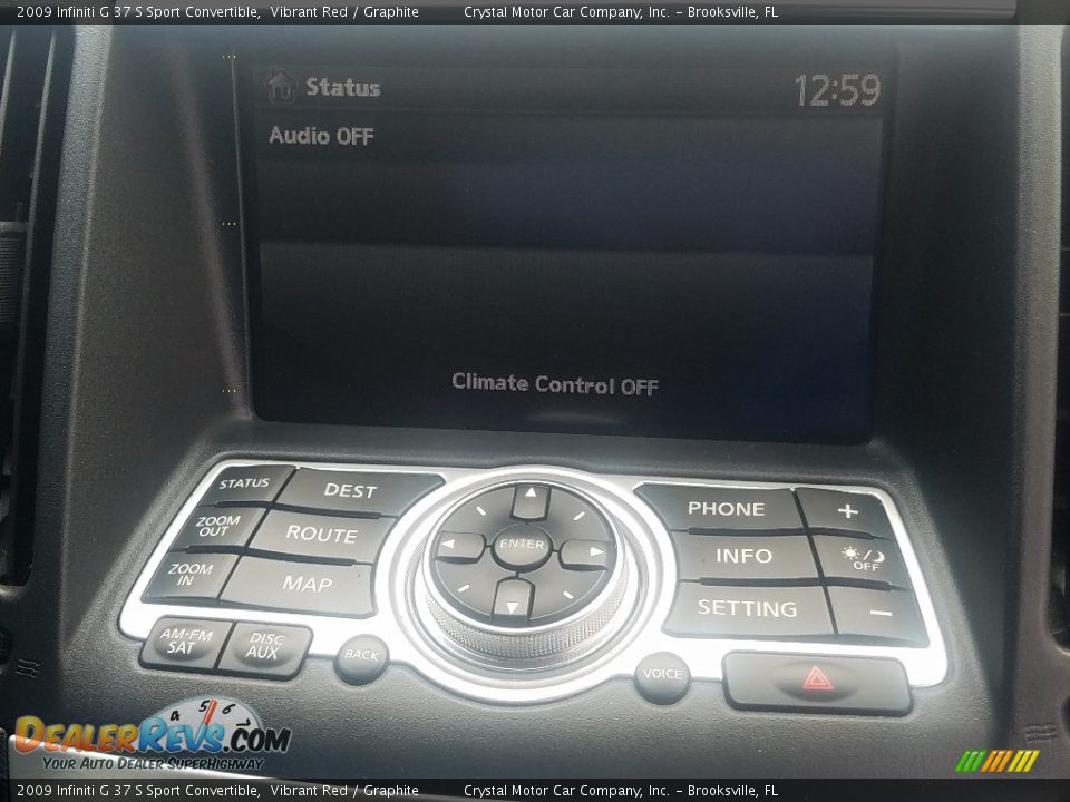 2009 Infiniti G 37 S Sport Convertible Vibrant Red / Graphite Photo #15