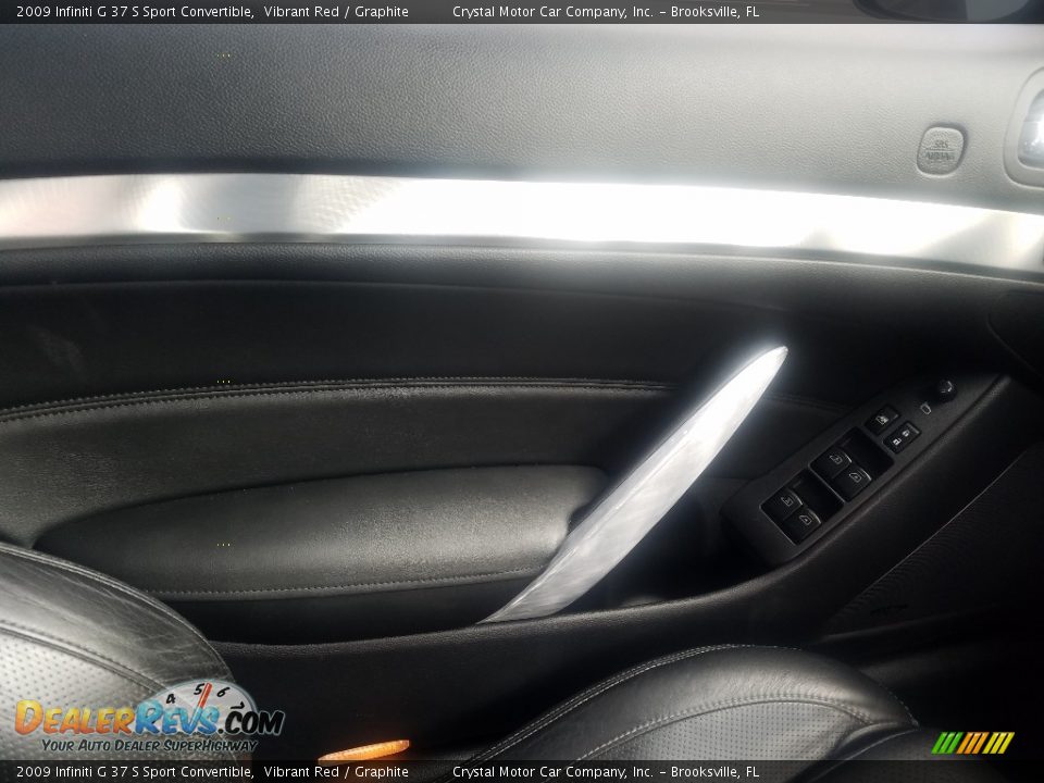 2009 Infiniti G 37 S Sport Convertible Vibrant Red / Graphite Photo #17