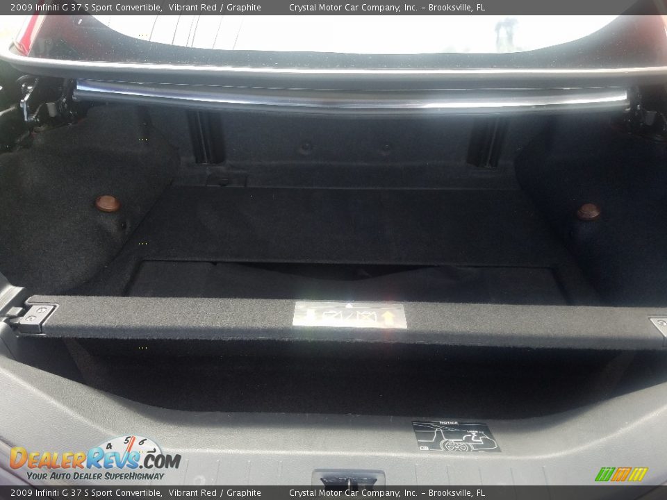2009 Infiniti G 37 S Sport Convertible Vibrant Red / Graphite Photo #19