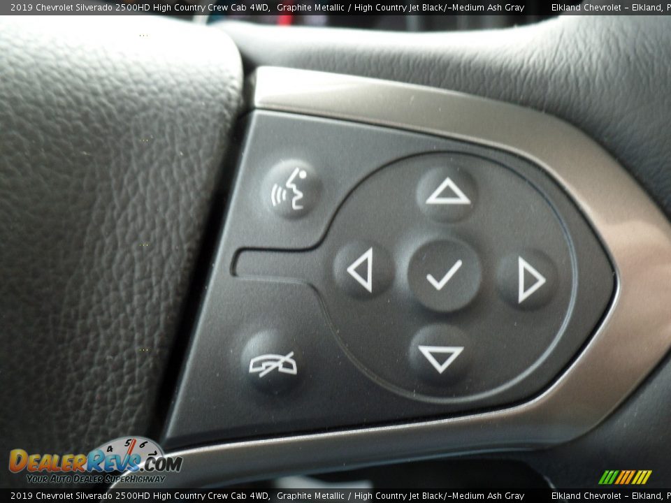 2019 Chevrolet Silverado 2500HD High Country Crew Cab 4WD Graphite Metallic / High Country Jet Black/­Medium Ash Gray Photo #34