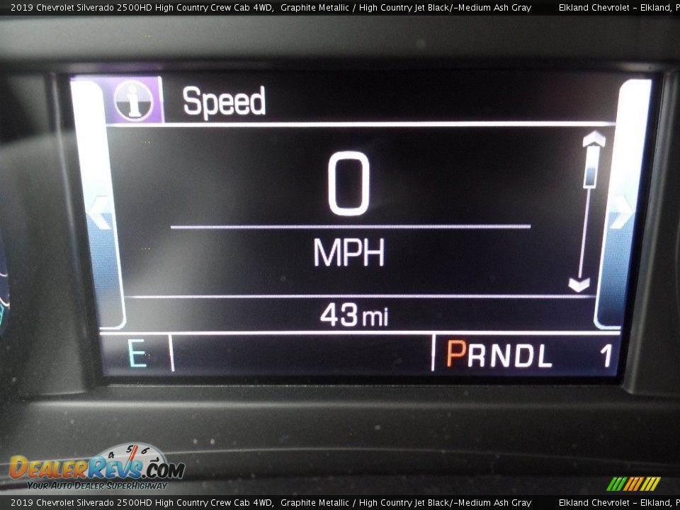 2019 Chevrolet Silverado 2500HD High Country Crew Cab 4WD Graphite Metallic / High Country Jet Black/­Medium Ash Gray Photo #35