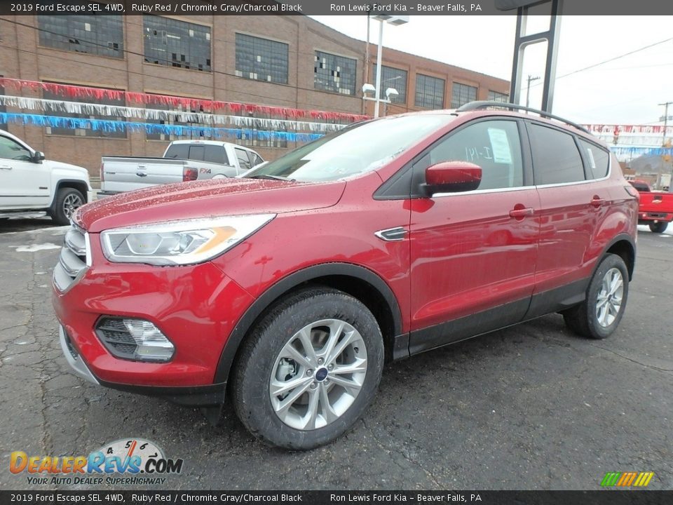 2019 Ford Escape SEL 4WD Ruby Red / Chromite Gray/Charcoal Black Photo #7