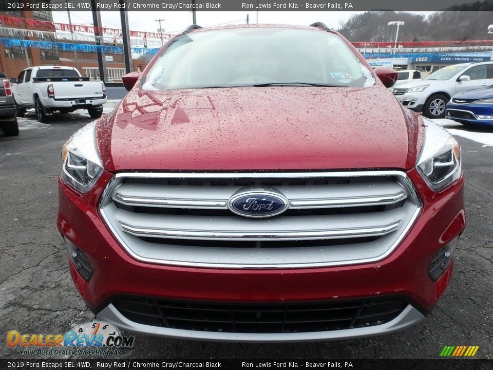 2019 Ford Escape SEL 4WD Ruby Red / Chromite Gray/Charcoal Black Photo #8