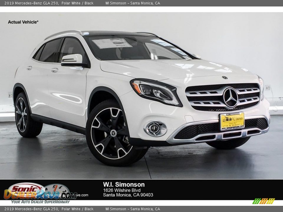 2019 Mercedes-Benz GLA 250 Polar White / Black Photo #1