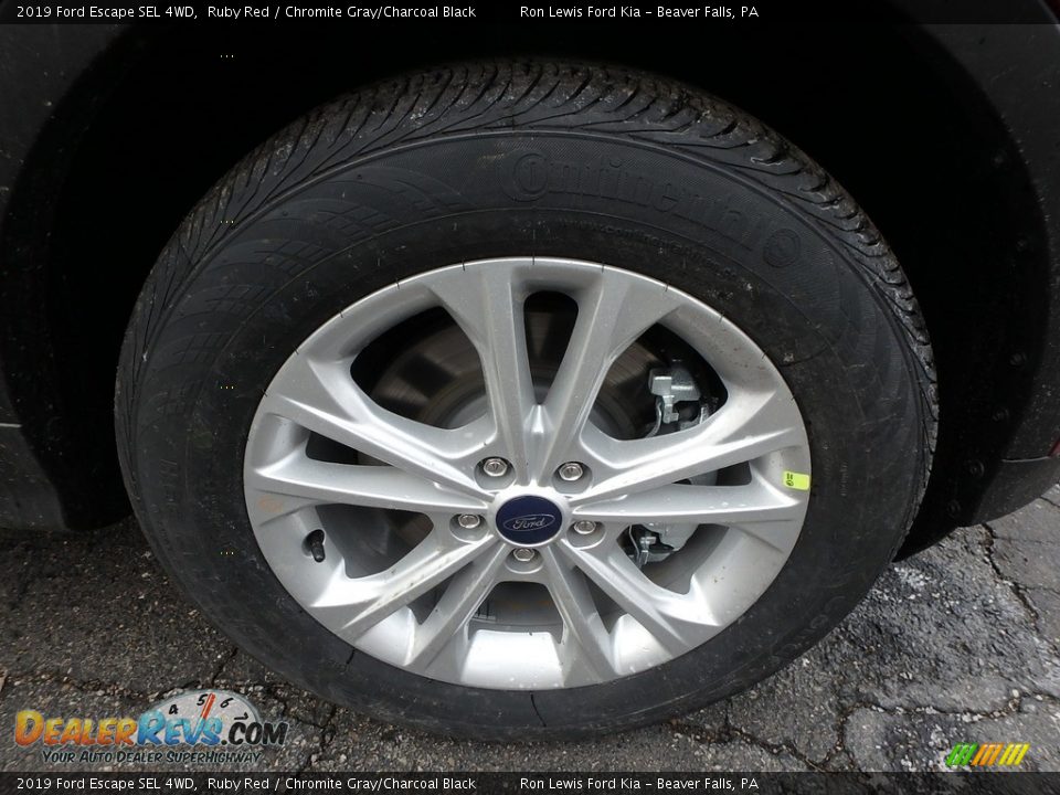 2019 Ford Escape SEL 4WD Ruby Red / Chromite Gray/Charcoal Black Photo #10