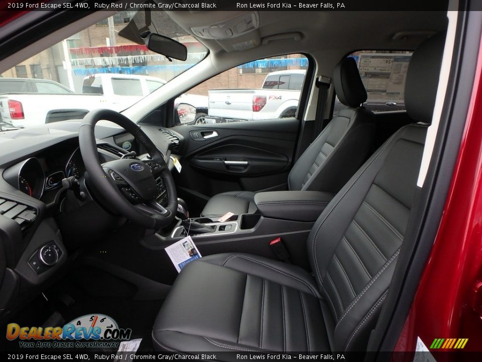 2019 Ford Escape SEL 4WD Ruby Red / Chromite Gray/Charcoal Black Photo #11