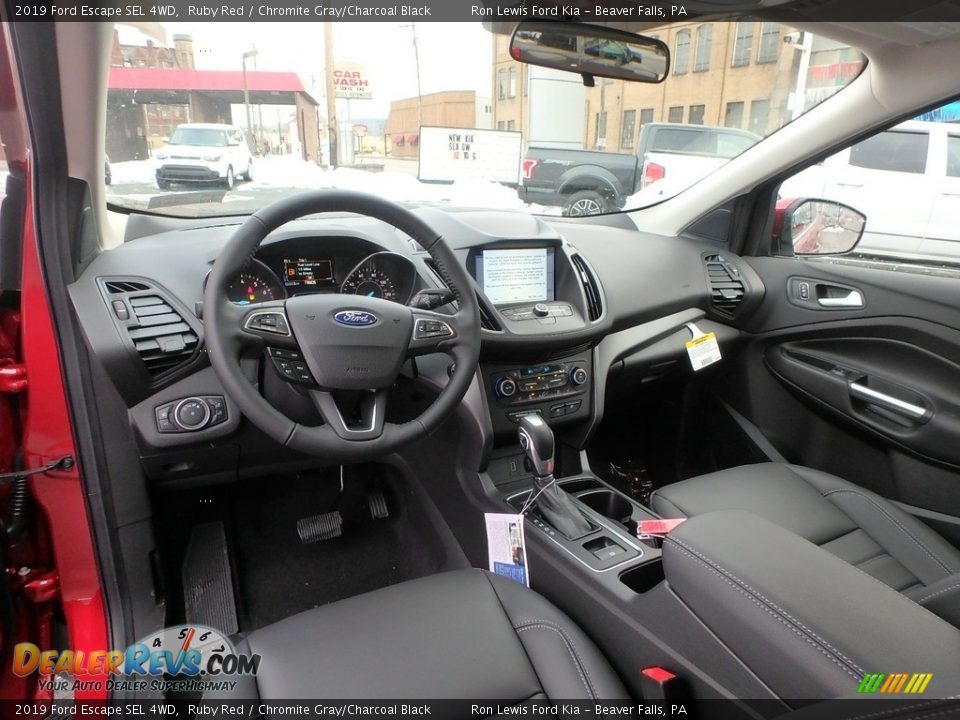 2019 Ford Escape SEL 4WD Ruby Red / Chromite Gray/Charcoal Black Photo #13
