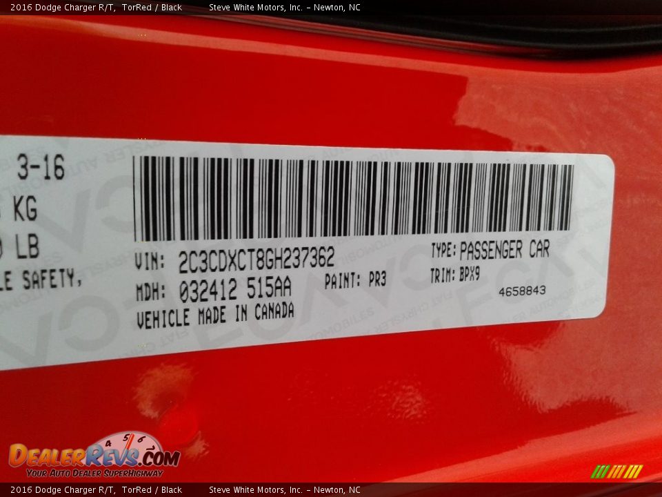 2016 Dodge Charger R/T TorRed / Black Photo #30