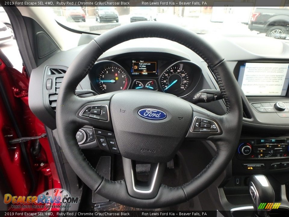 2019 Ford Escape SEL 4WD Ruby Red / Chromite Gray/Charcoal Black Photo #17