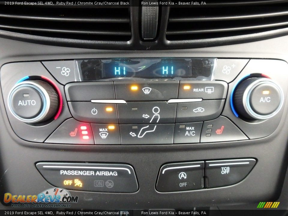 2019 Ford Escape SEL 4WD Ruby Red / Chromite Gray/Charcoal Black Photo #20