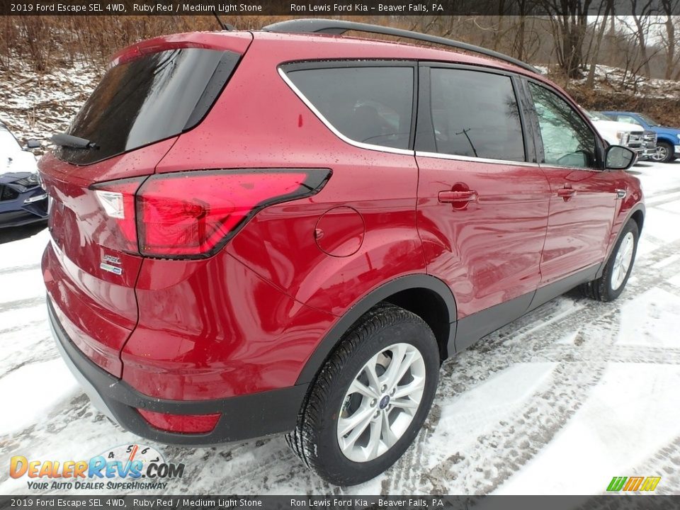 2019 Ford Escape SEL 4WD Ruby Red / Medium Light Stone Photo #2