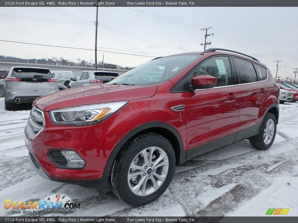 2019 Ford Escape SEL 4WD Ruby Red / Medium Light Stone Photo #7