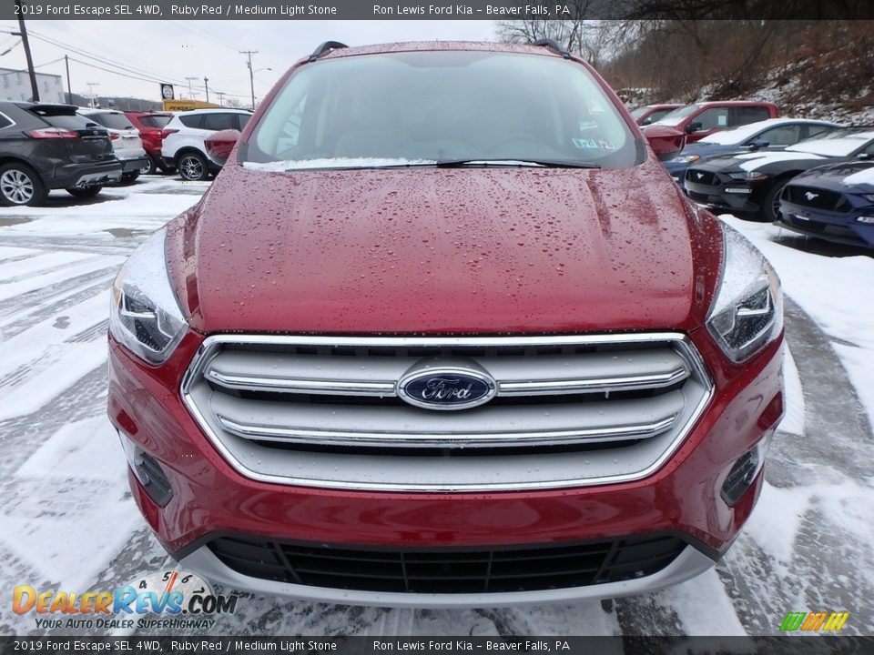 2019 Ford Escape SEL 4WD Ruby Red / Medium Light Stone Photo #8