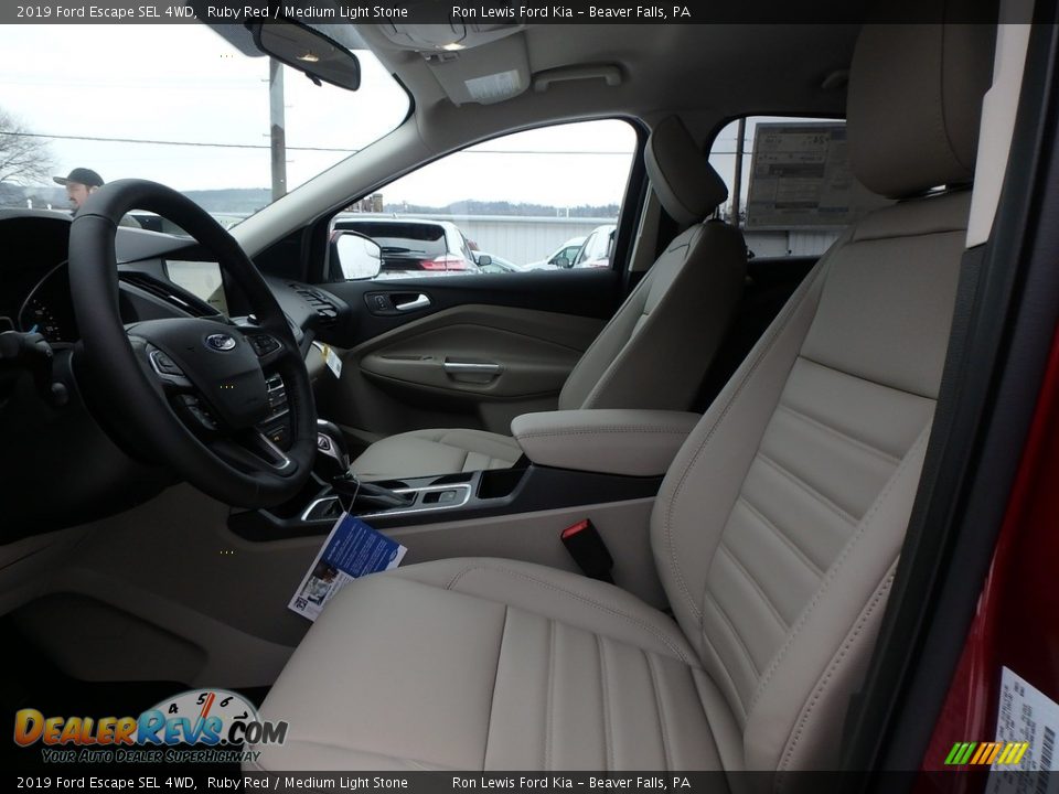 2019 Ford Escape SEL 4WD Ruby Red / Medium Light Stone Photo #11
