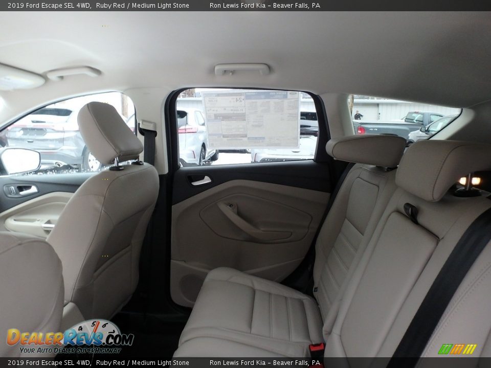 2019 Ford Escape SEL 4WD Ruby Red / Medium Light Stone Photo #12