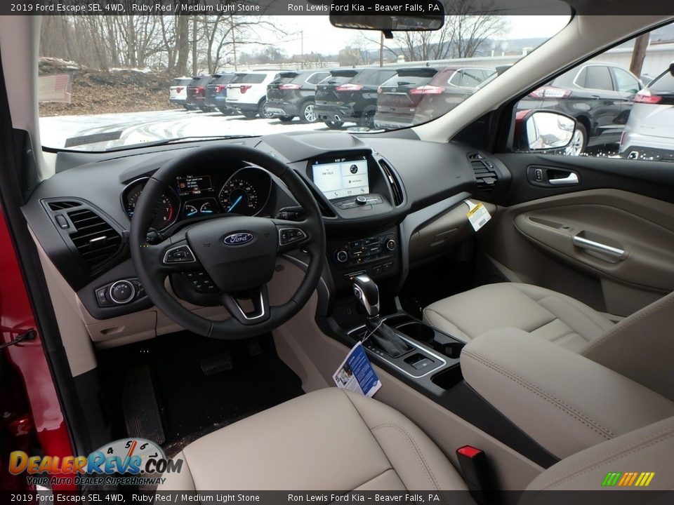 2019 Ford Escape SEL 4WD Ruby Red / Medium Light Stone Photo #13