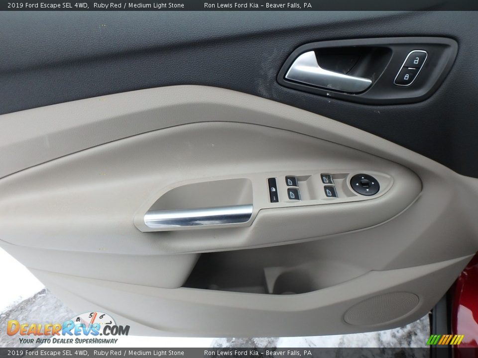2019 Ford Escape SEL 4WD Ruby Red / Medium Light Stone Photo #14