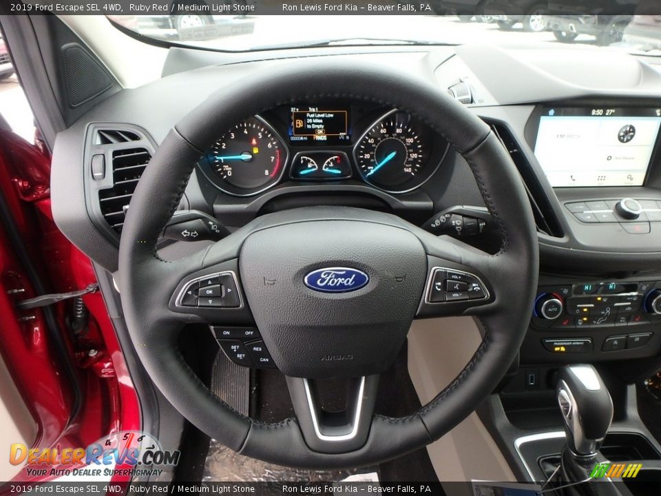2019 Ford Escape SEL 4WD Ruby Red / Medium Light Stone Photo #17