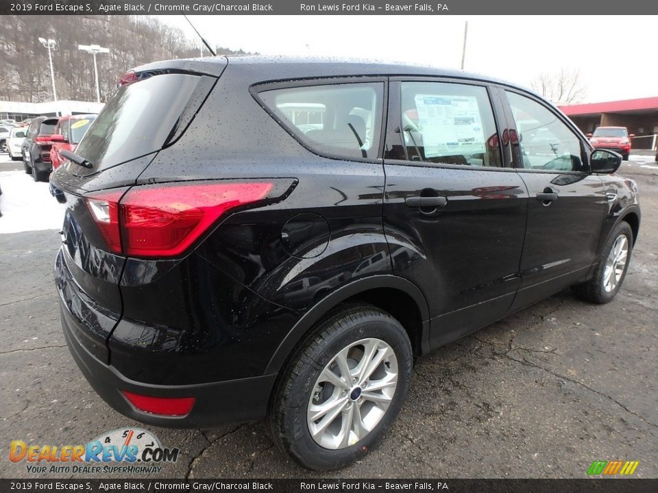 2019 Ford Escape S Agate Black / Chromite Gray/Charcoal Black Photo #2