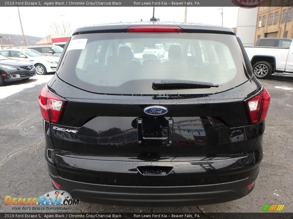 2019 Ford Escape S Agate Black / Chromite Gray/Charcoal Black Photo #3