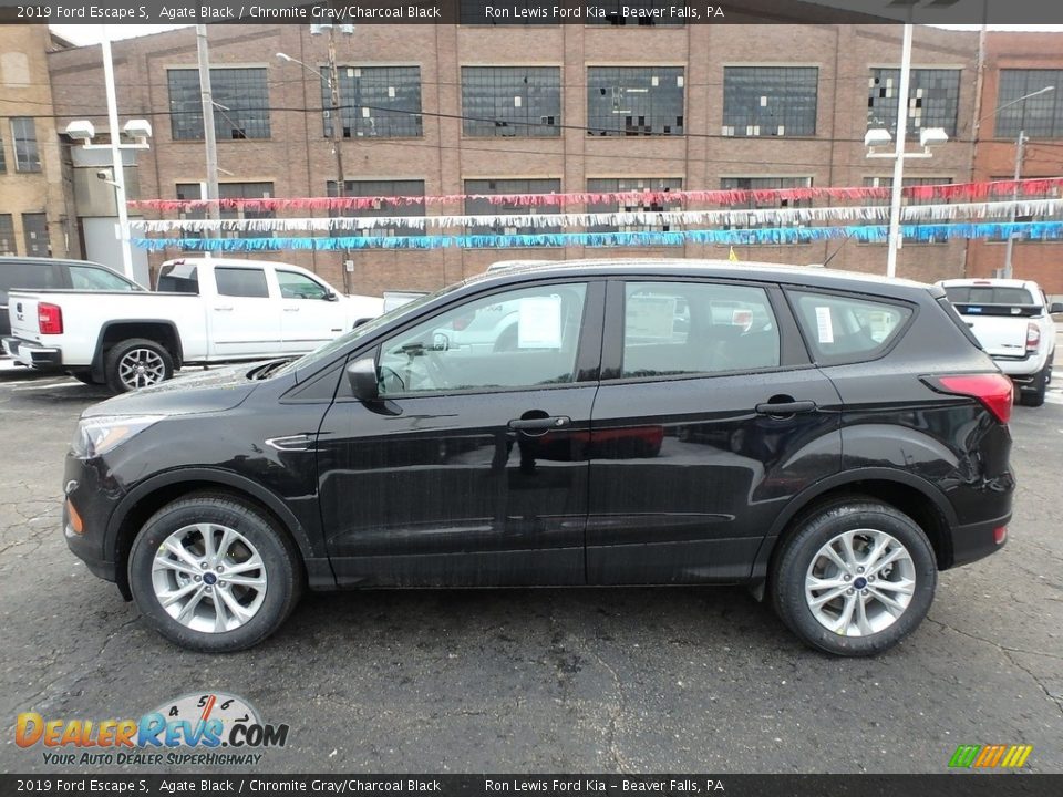 2019 Ford Escape S Agate Black / Chromite Gray/Charcoal Black Photo #6