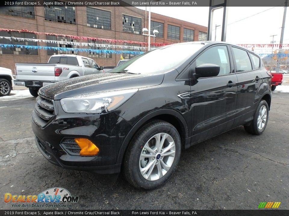 2019 Ford Escape S Agate Black / Chromite Gray/Charcoal Black Photo #7