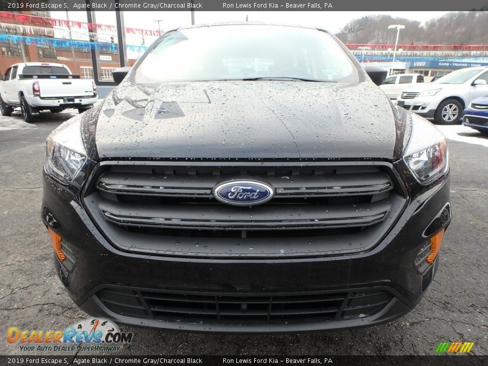 2019 Ford Escape S Agate Black / Chromite Gray/Charcoal Black Photo #8