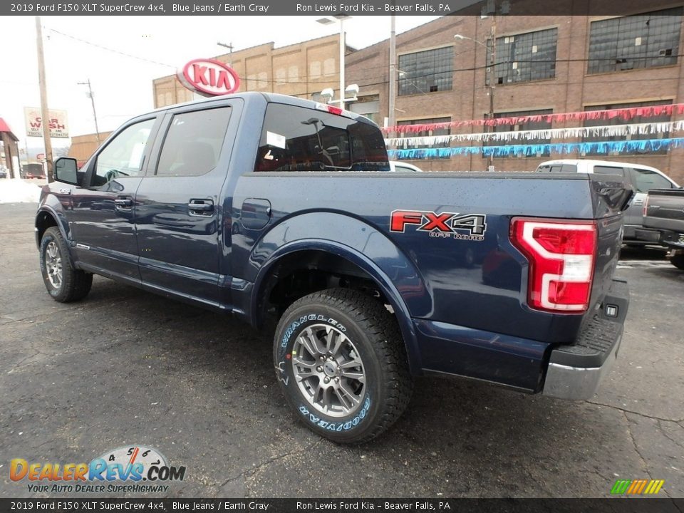 2019 Ford F150 XLT SuperCrew 4x4 Blue Jeans / Earth Gray Photo #4