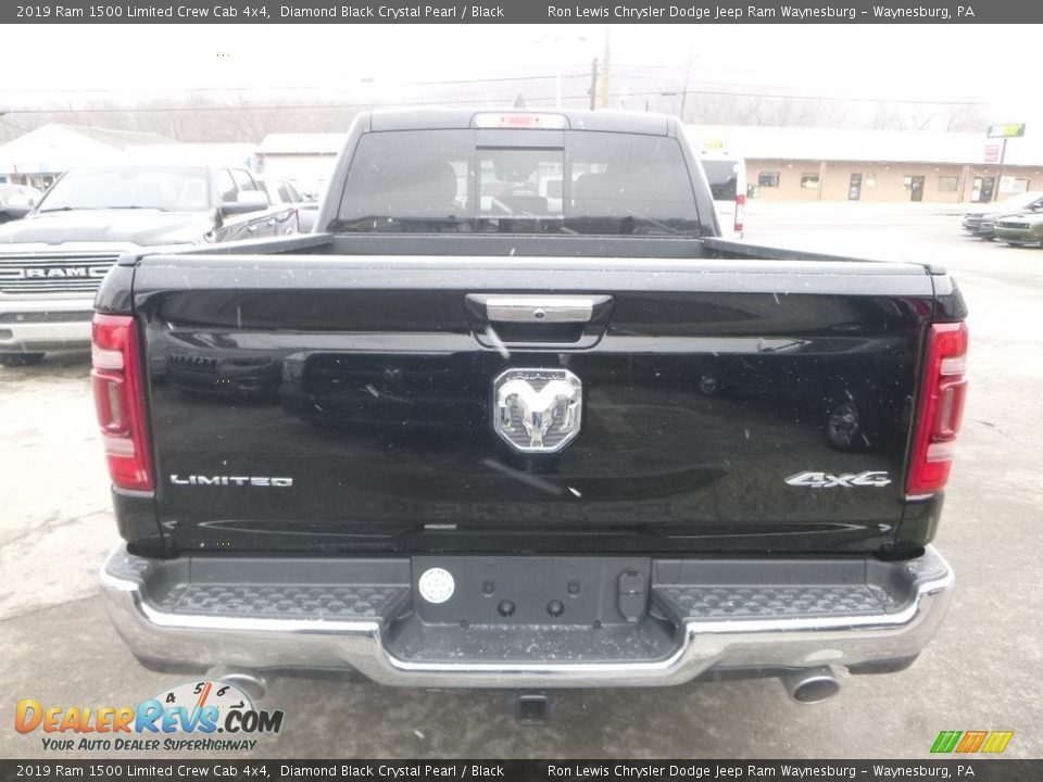 2019 Ram 1500 Limited Crew Cab 4x4 Diamond Black Crystal Pearl / Black Photo #5