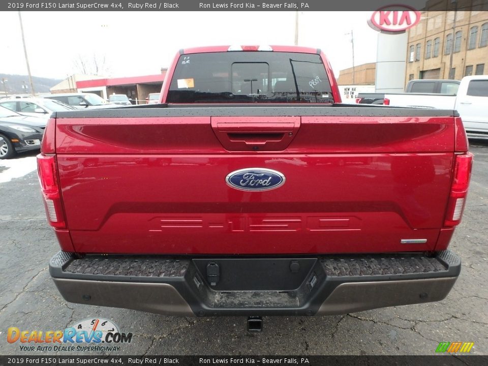 2019 Ford F150 Lariat SuperCrew 4x4 Ruby Red / Black Photo #3