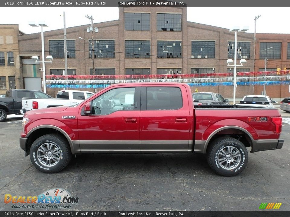 2019 Ford F150 Lariat SuperCrew 4x4 Ruby Red / Black Photo #5
