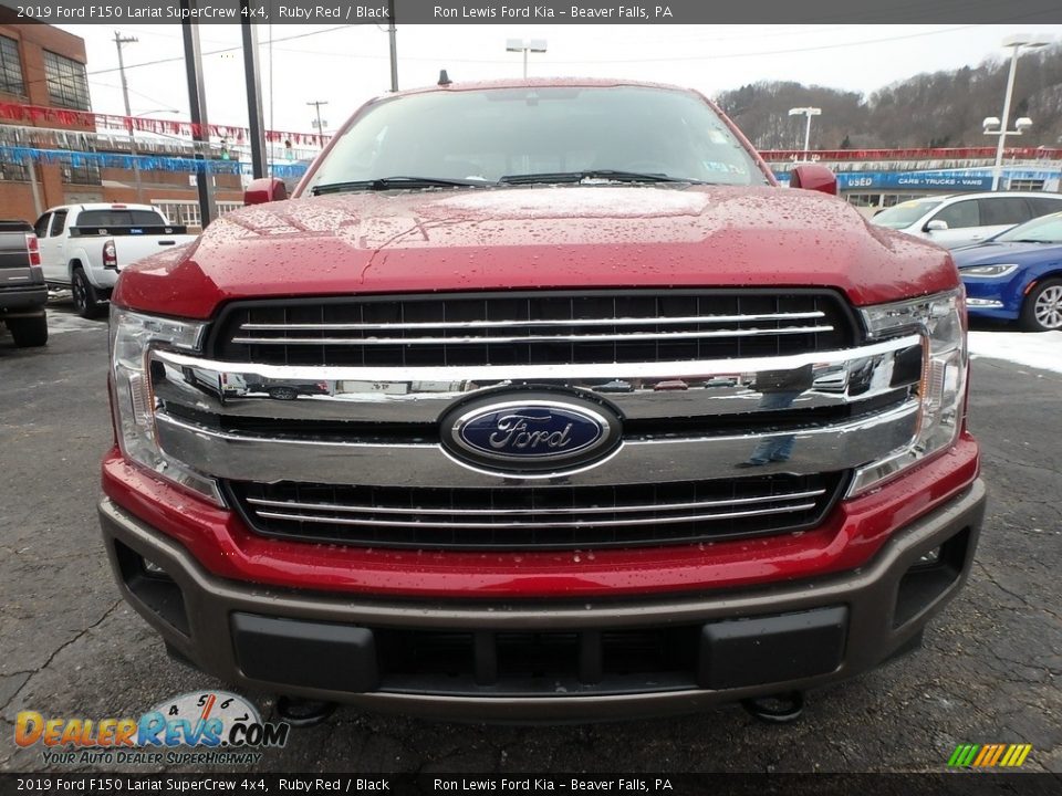 2019 Ford F150 Lariat SuperCrew 4x4 Ruby Red / Black Photo #7