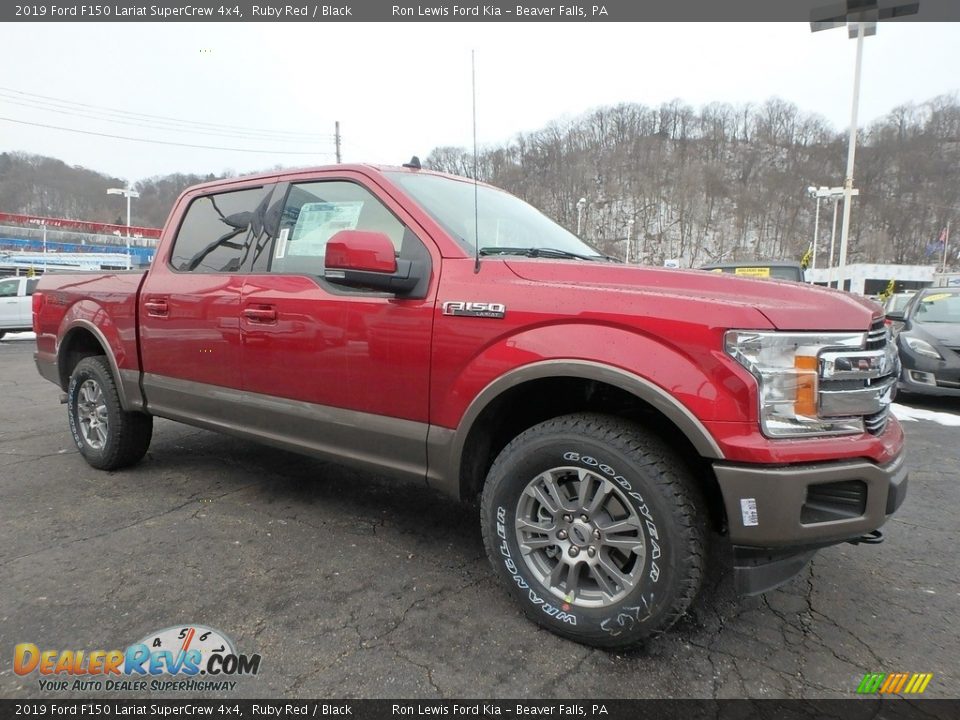 2019 Ford F150 Lariat SuperCrew 4x4 Ruby Red / Black Photo #8
