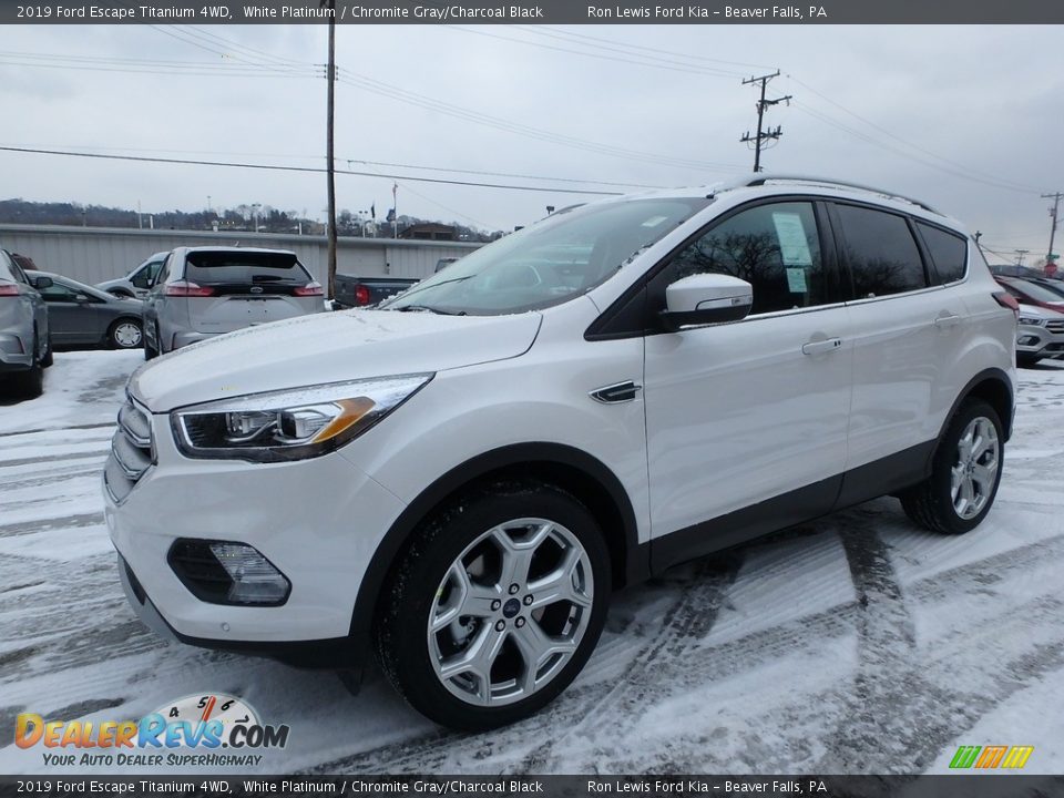 2019 Ford Escape Titanium 4WD White Platinum / Chromite Gray/Charcoal Black Photo #7