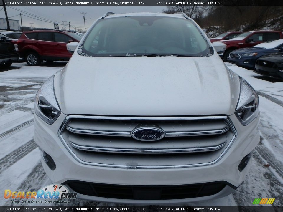 2019 Ford Escape Titanium 4WD White Platinum / Chromite Gray/Charcoal Black Photo #8