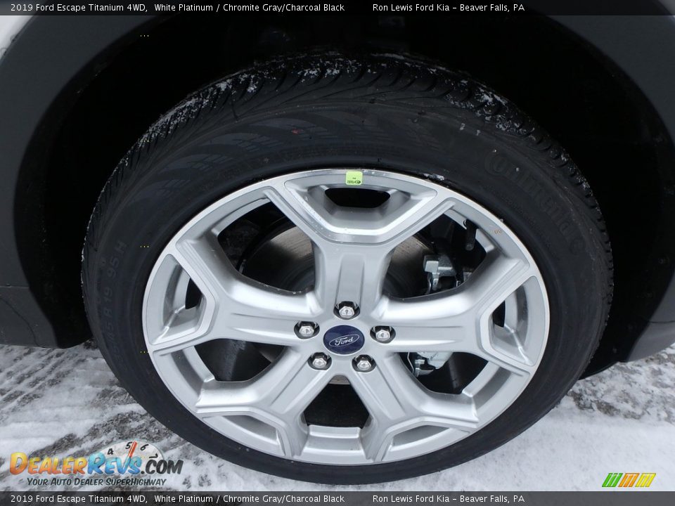 2019 Ford Escape Titanium 4WD White Platinum / Chromite Gray/Charcoal Black Photo #10