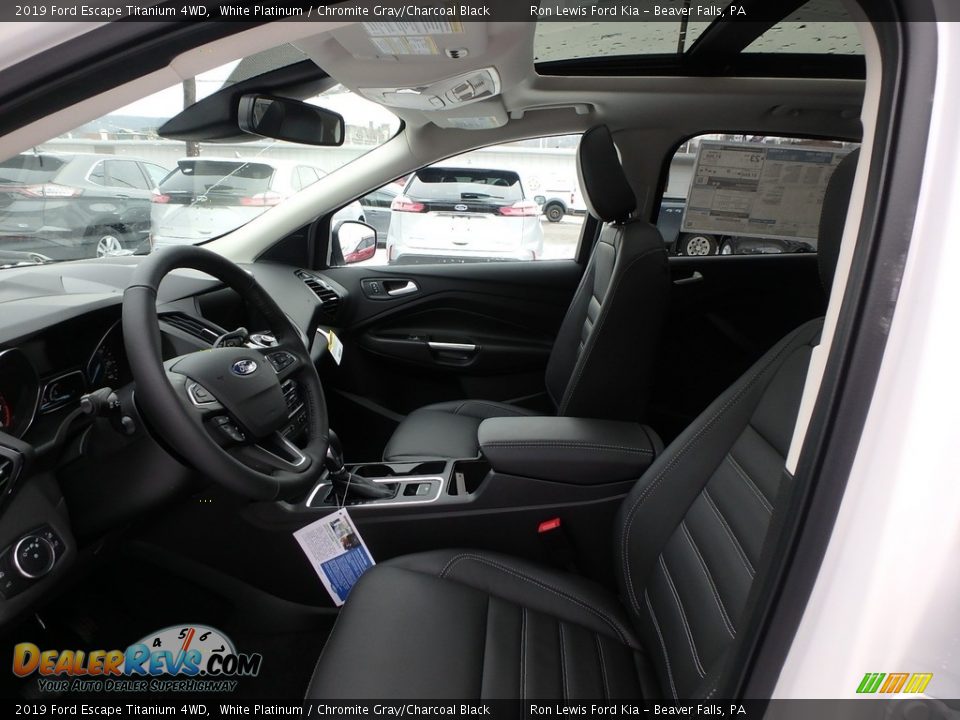 2019 Ford Escape Titanium 4WD White Platinum / Chromite Gray/Charcoal Black Photo #11